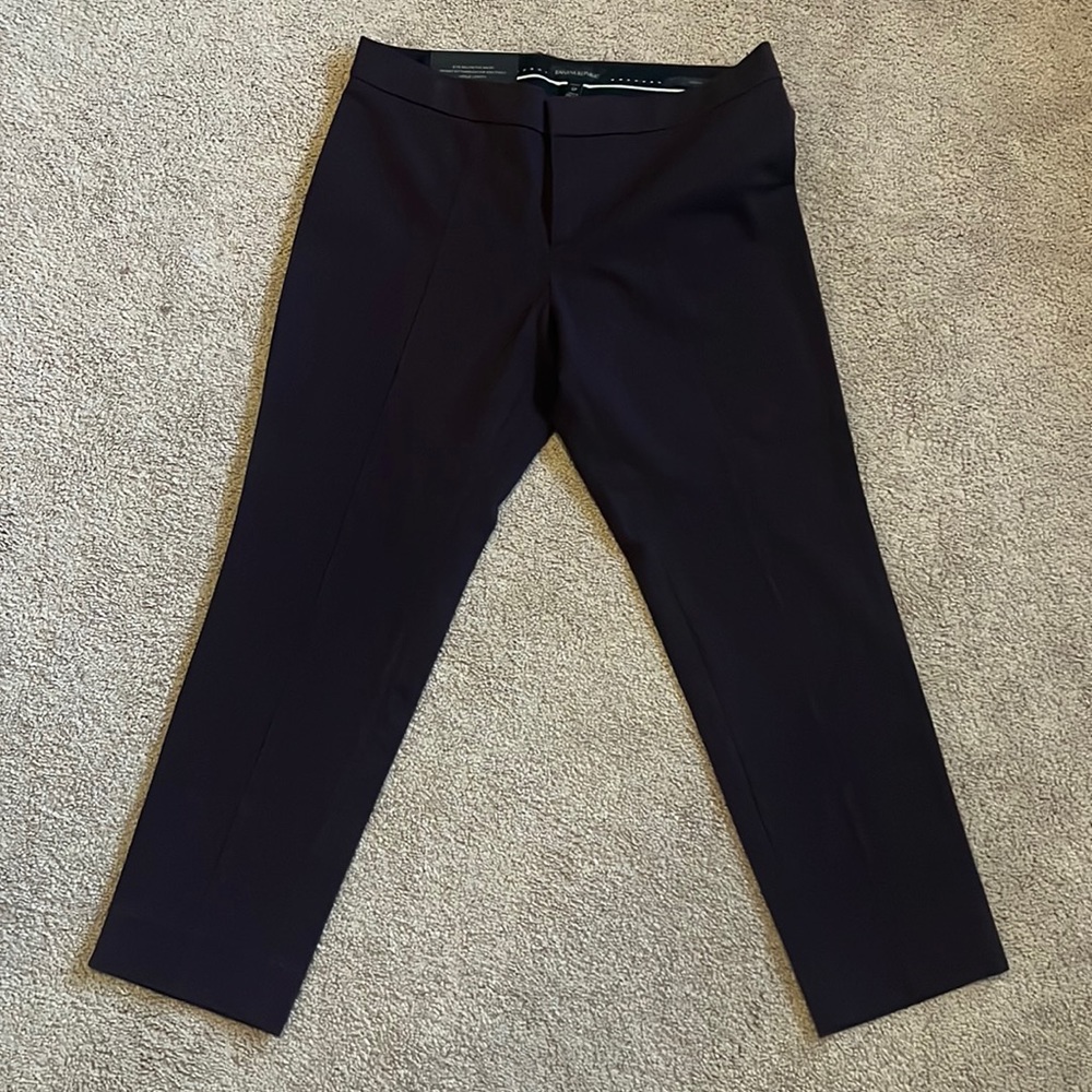 Banana Republic Sloan crop pant size 6 Petite in burgundy